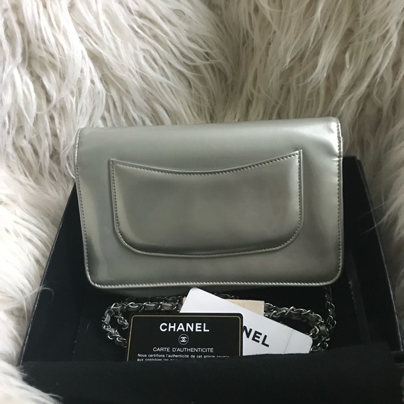 🌟S/EB-(1) OF MY FAVORITES🌟CHANEL Limited Ed Patent WOC Crystals - Picture 3 of 8